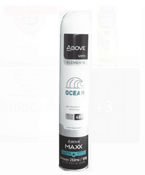 Produto Desodorante aerossol above maxx men elements ocean 250ml foto 1