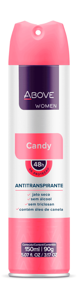 Produto Desodorante aerossol above women candy 150ml foto 1