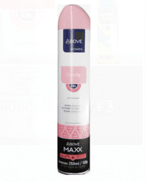 Produto Desodorante aerossol above maxx women candy 250ml foto 1