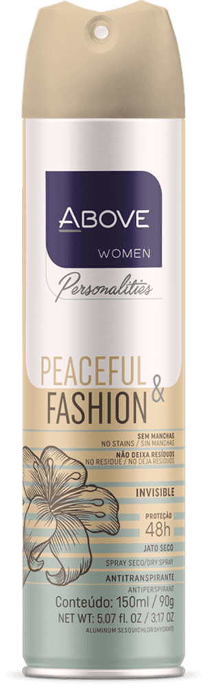 Produto Desodorante aerossol personalities peaceful & fashion 150ml above foto 1