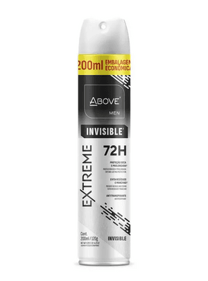 Produto Desodorante antitranspirante aerosol extrem invisible 200ml above foto 1