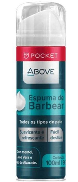 Produto Espuma de barbear above men para todos os tipos de pele pocket 100ml foto 1