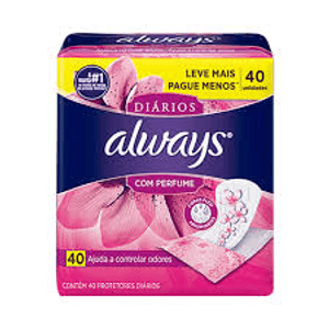 Produto Absorvente always protetor diarios com perfume leve 40 pague menos foto 1