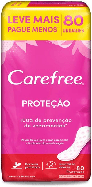 Produto Protetor diario carefree original com perfume leve 80 pague menos foto 1