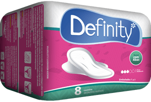 Produto Absorvente normal com abas 8 unidades definity foto 1