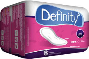 Produto Absorvente normal sem abas 8 unidades definity foto 1
