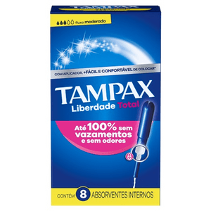 Produto Absorvente interno tampax moderado com 8 unids +aplicador foto 1