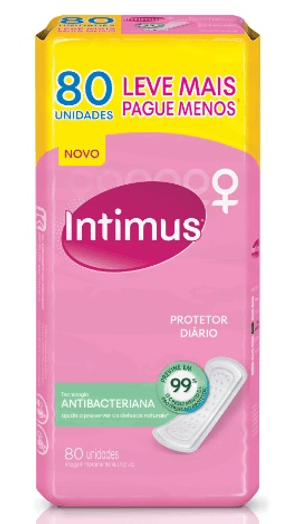 Produto Protetor diário intimus days suave antibacteriano pacote com 80 unidades leve mais pague menos
 foto 1