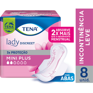 Produto Absorvente para incontinencia tena lady discreet mini plus 8 unidades foto 1