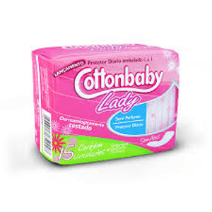 Produto Absorvente protetor diario cottonbaby lady com 15 unidades foto 1