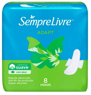 Produto Absorvente sempre livre suave adapt com abas com 8 unidades foto 1