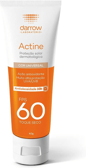 Produto Protetor solar facial actine com cor fps60 40g darrow foto 1
