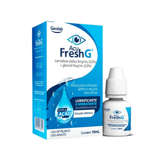 Produto Acu fresh g 5mg/ml + 9mg/ml solução oftálmica 10ml geolab foto 1