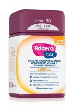 Produto Addera cal 1000ui frasco com 90 comprimidos revestidos foto 1