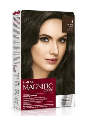 Produto Tintura amend magnific color kit 3 castanho escuro foto 1