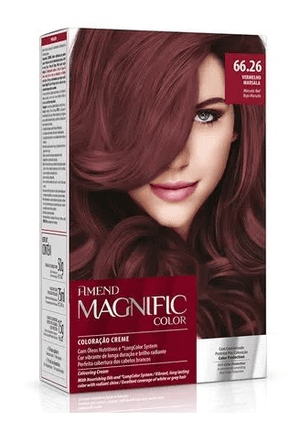 Produto Tintura amend magnific color kit 66.26 vermelho marsala foto 1