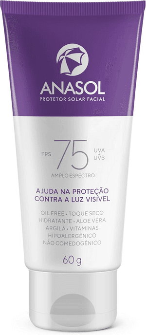 Produto Protetor solar facial fps75 60g anasol foto 1
