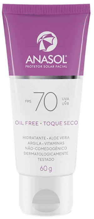 Produto Protetor solar facial fps70 oil free 60g anasol foto 1