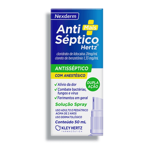 Produto Antisséptico antimais com anestésico spray 50ml kley hertz foto 1