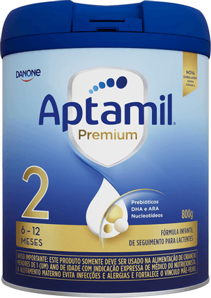 Produto Fórmula infantil aptamil premium 2 - 6 a 12 meses 800g danone foto 1
