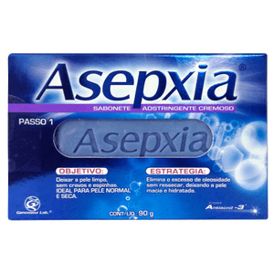Produto Asepxia sabonete cremoso barra 80g foto 1