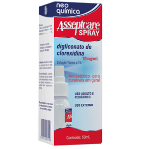 Produto Asseptcare sol anti-septico spray 50ml neoquimica foto 1