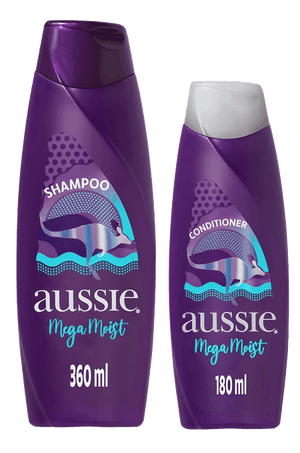 Produto Kit mega moist shampoo 360mml + condicionador 180ml aussie foto 1