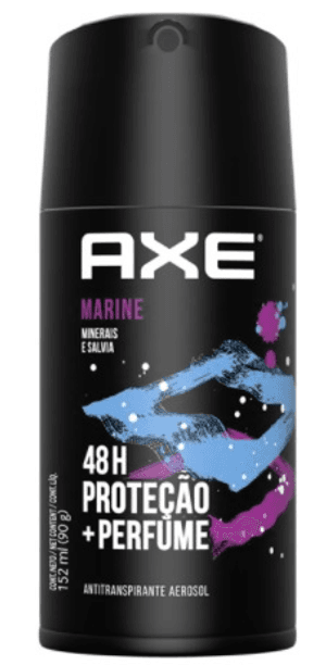 Produto Desodorante aerosol axe marine proteção+perfume 48h 90gr preto foto 1