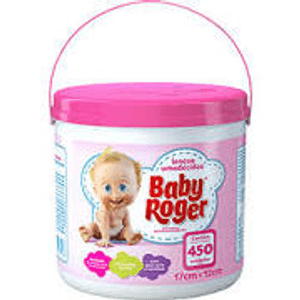Produto Lenco umedecido baby roger balde rosa com 450 unidades foto 1