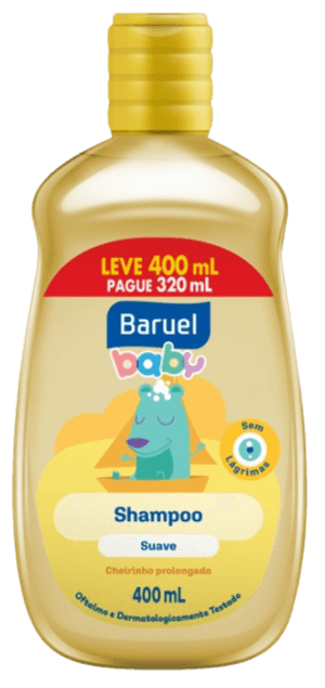 Produto Shampoo baby suave 400ml baruel foto 1