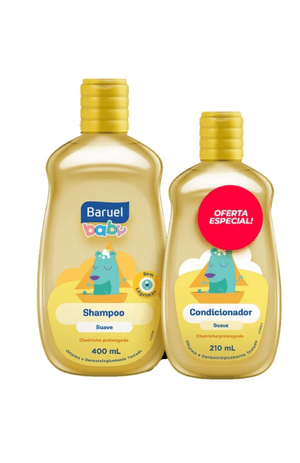 Produto Kit infantil suave shampoo 400ml + condicionador 210ml baruel foto 1