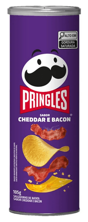 Produto Batata pringles sabor cheddar e bacon 105g foto 1