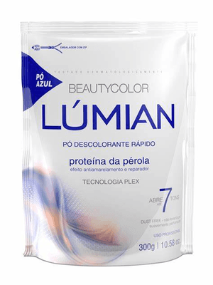 Produto Pó descolorante azul lúmian - proteína da pérola 50g, beauty color foto 1