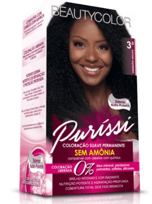 Produto Tintura beauty color creme 3.0 castanho escuro sem amonia foto 1