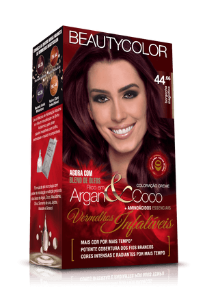 Produto Tintura beauty color argan & coco vermelhos infalíveis 44.66 borgonha magnífico foto 1