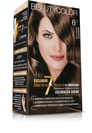 Produto Tintura beauty color kit 6.1 louro esc acinz foto 1