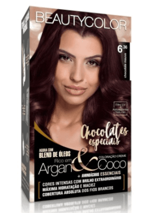 Produto Tintura beauty color kit 6.36 chocolate mauve foto 1