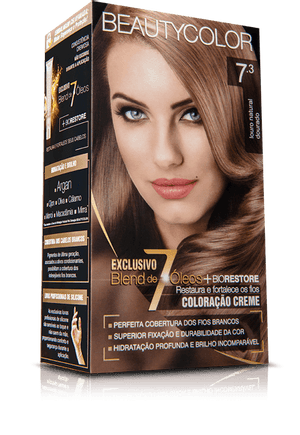Produto Tintura beauty color kit 7.3 louro dourado foto 1