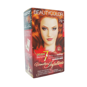 Produto Tintura beauty color 76.44 ruivo absoluto foto 1