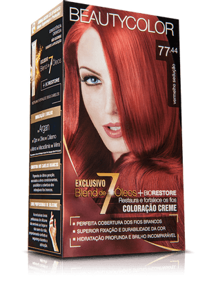 Produto Tintura beauty color kit 77.44 vermelho seducao foto 1