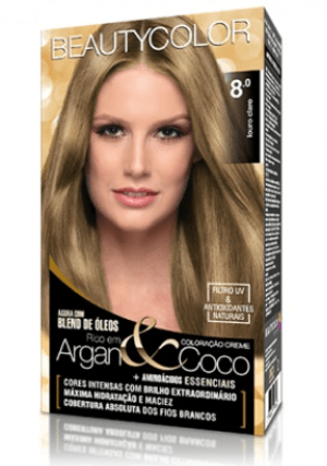 Produto Tintura beauty color kit 8.0 louro claro foto 1