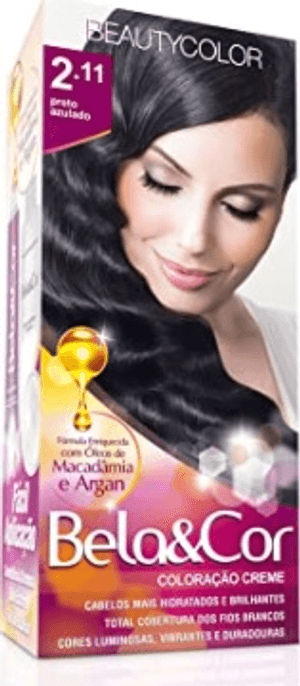 Produto Tintura bela & cor kit 2.11 preto azulado foto 1