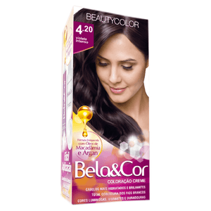 Produto Tintura bela & cor kit 4.20 violeta intenso foto 1