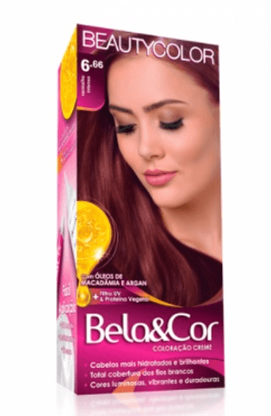 Produto Tintura bela & cor kit 6.66 vermelho intenso foto 1