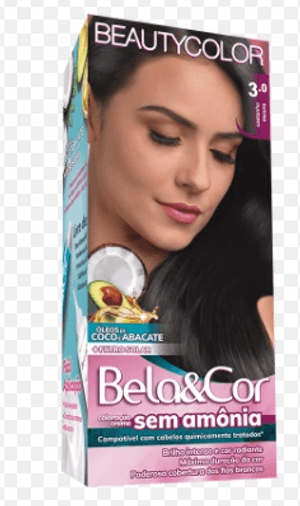 Produto Tintura bela & cor kit sem amonia 3.0 castanho escuro foto 1