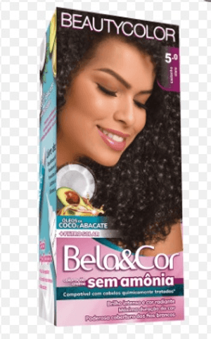 Produto Tintura bela & cor kit sem amonia 5.0 castanho claro foto 1