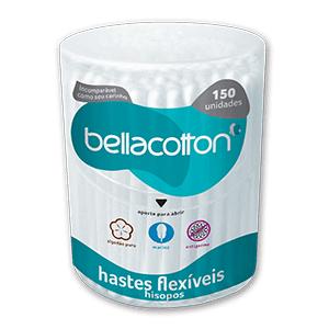 Produto Bella cotton hastes flexiveis com 150 unidades foto 1