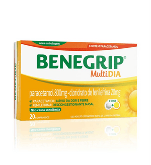 Produto Benegrip multi dia 20 comprimidos
 foto 1