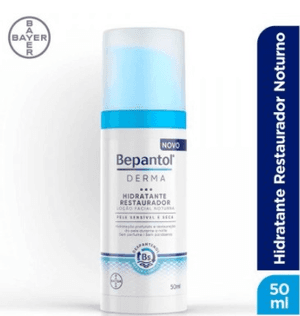 Produto Bepantol derma hidratante restauradora locao facial noturna 50ml foto 1