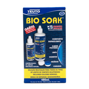 Produto Bio soak solucao para lentes 360 ml +120 ml +estojo foto 1